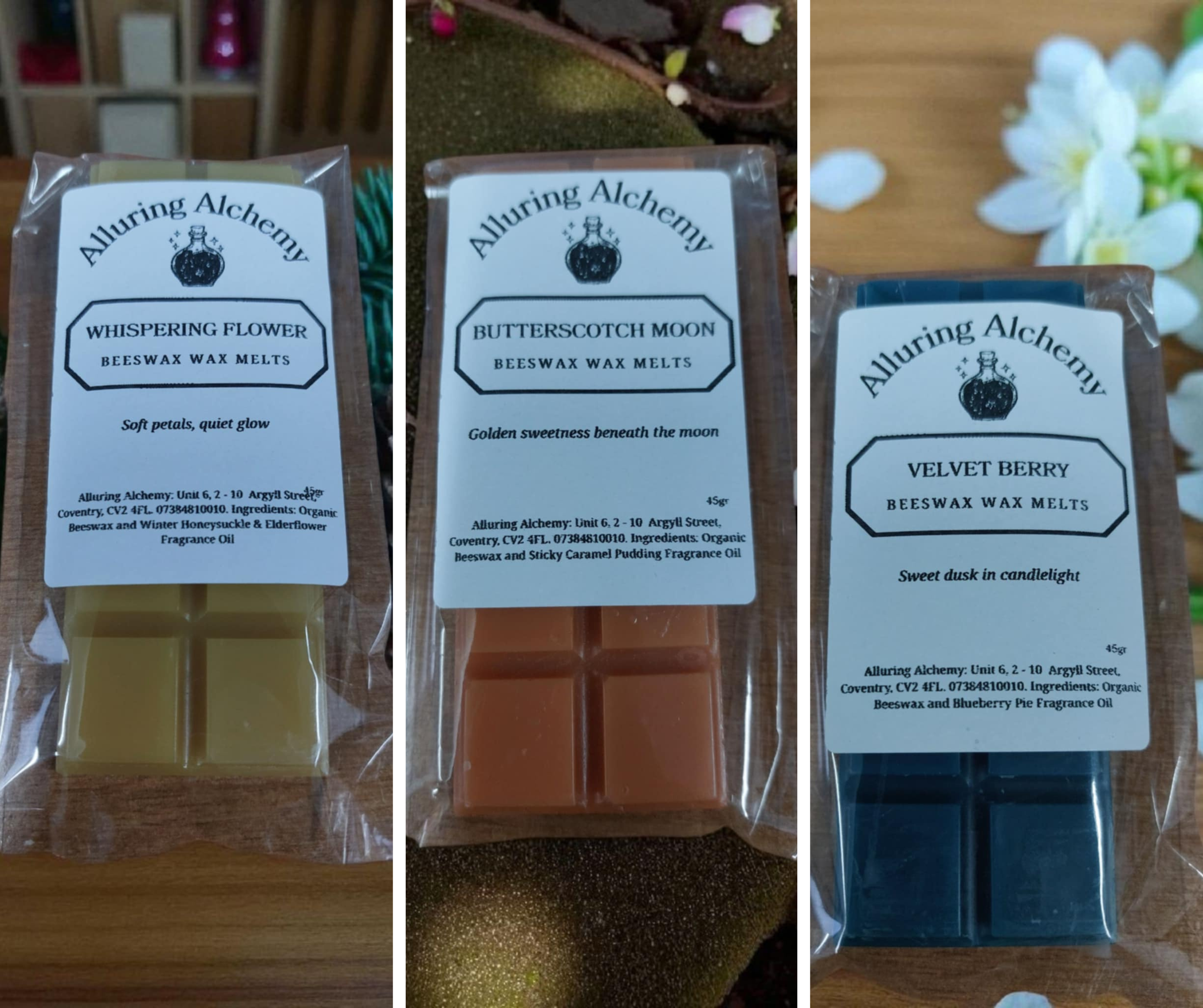 "Pure Bees Wax scented candle with Witchy Vibe"