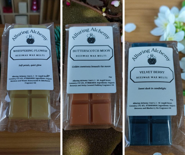 "Pure Bees Wax scented candle with Witchy Vibe"