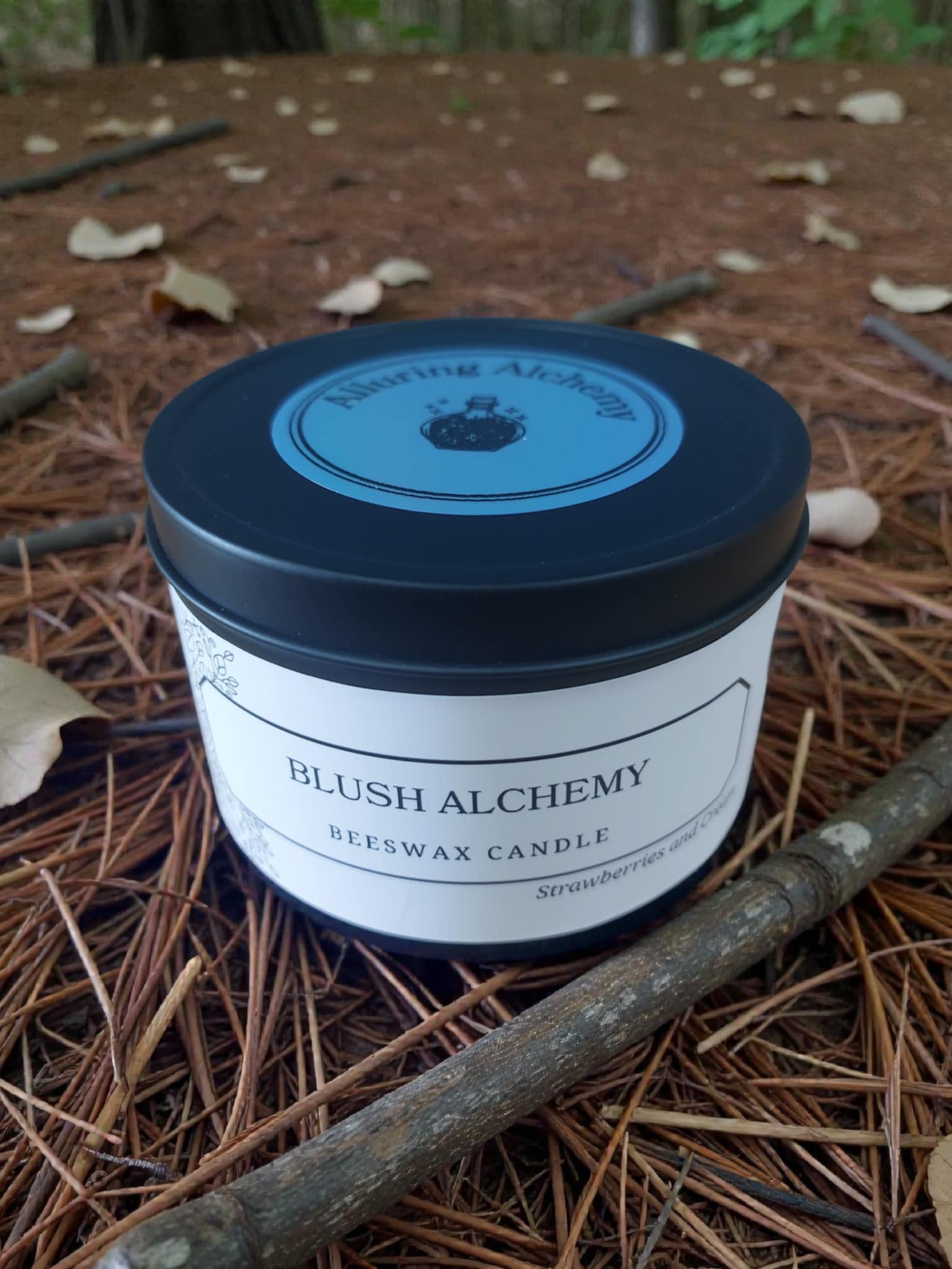 Blush Alchemy – Pure Beeswax Candle - 8oz | Alluring Alchemy