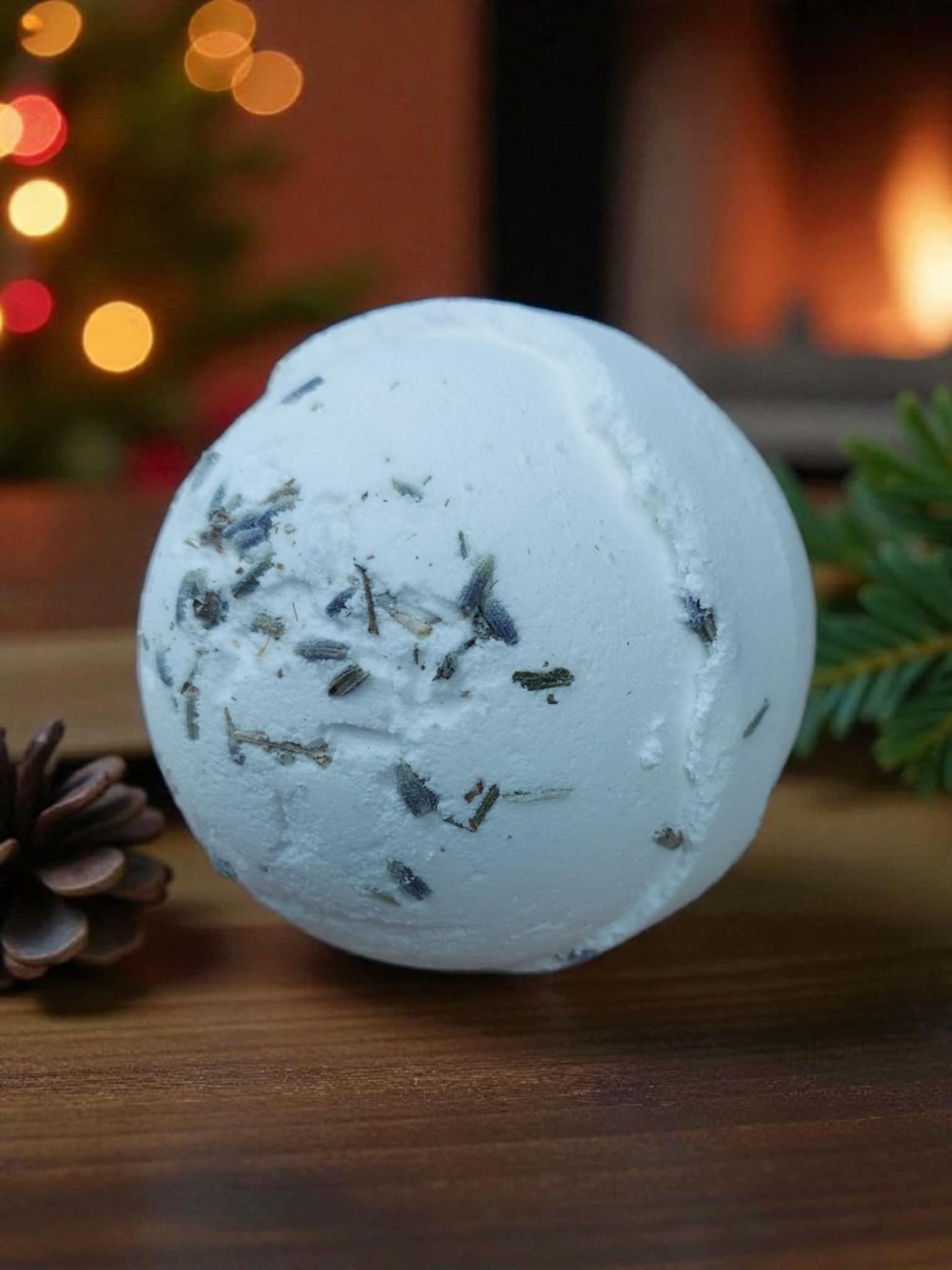 Relax Himalayan Salt Bath Bomb with lavender and jojoba oil by Alluring Alchemy