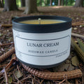 Lunar Cream Pure Beeswax Candle