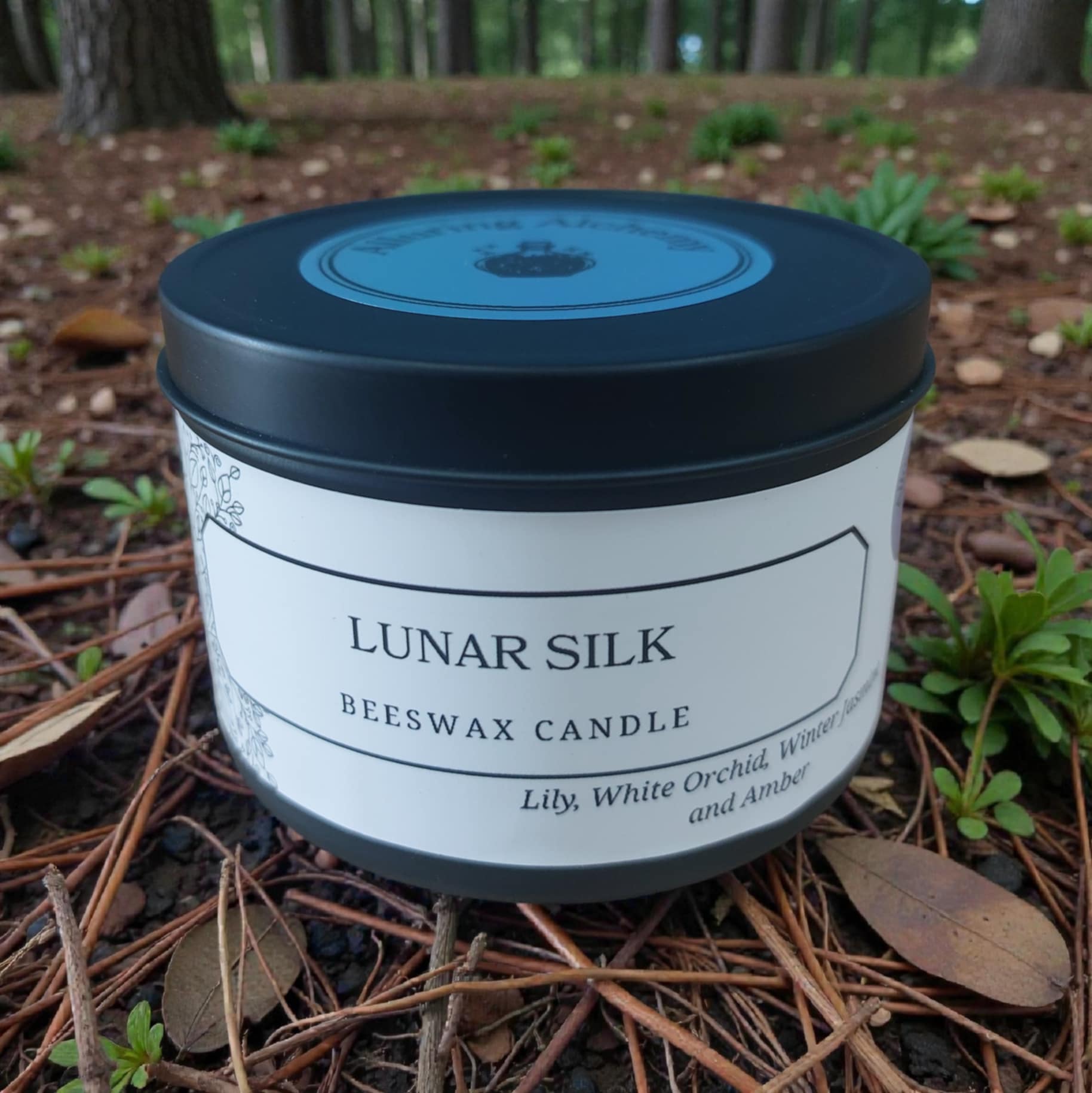 Lunar Silk – Pure Beeswax Candle - 8oz | Alluring Alchemy