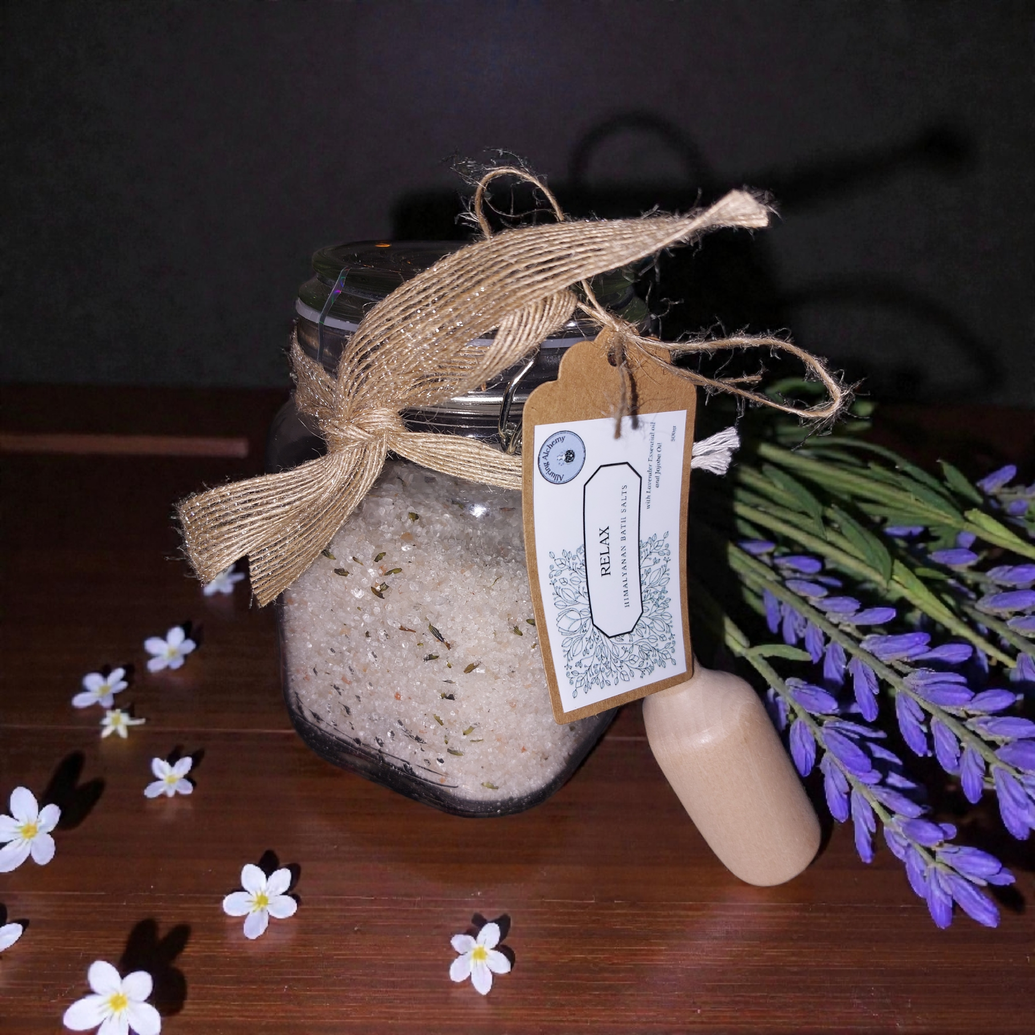 Himalayan Bath Salts with Lavender & Jojoba Oil | Relax (Large)