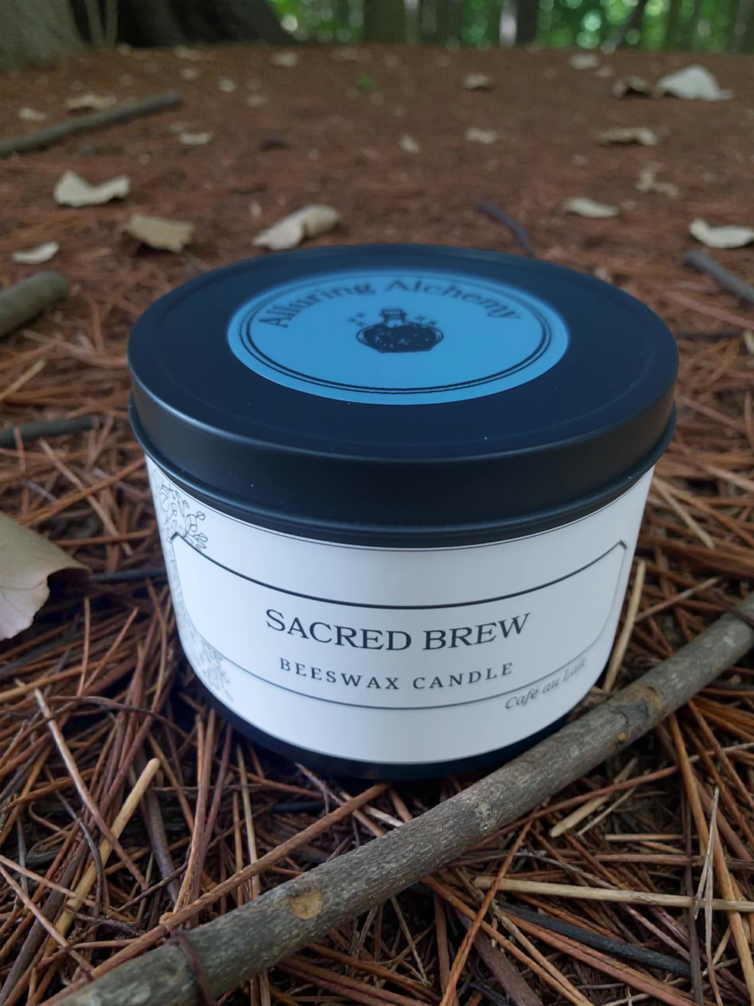 Sacred Brew Beeswax Coffee Candle - A Cozy Café Aroma
