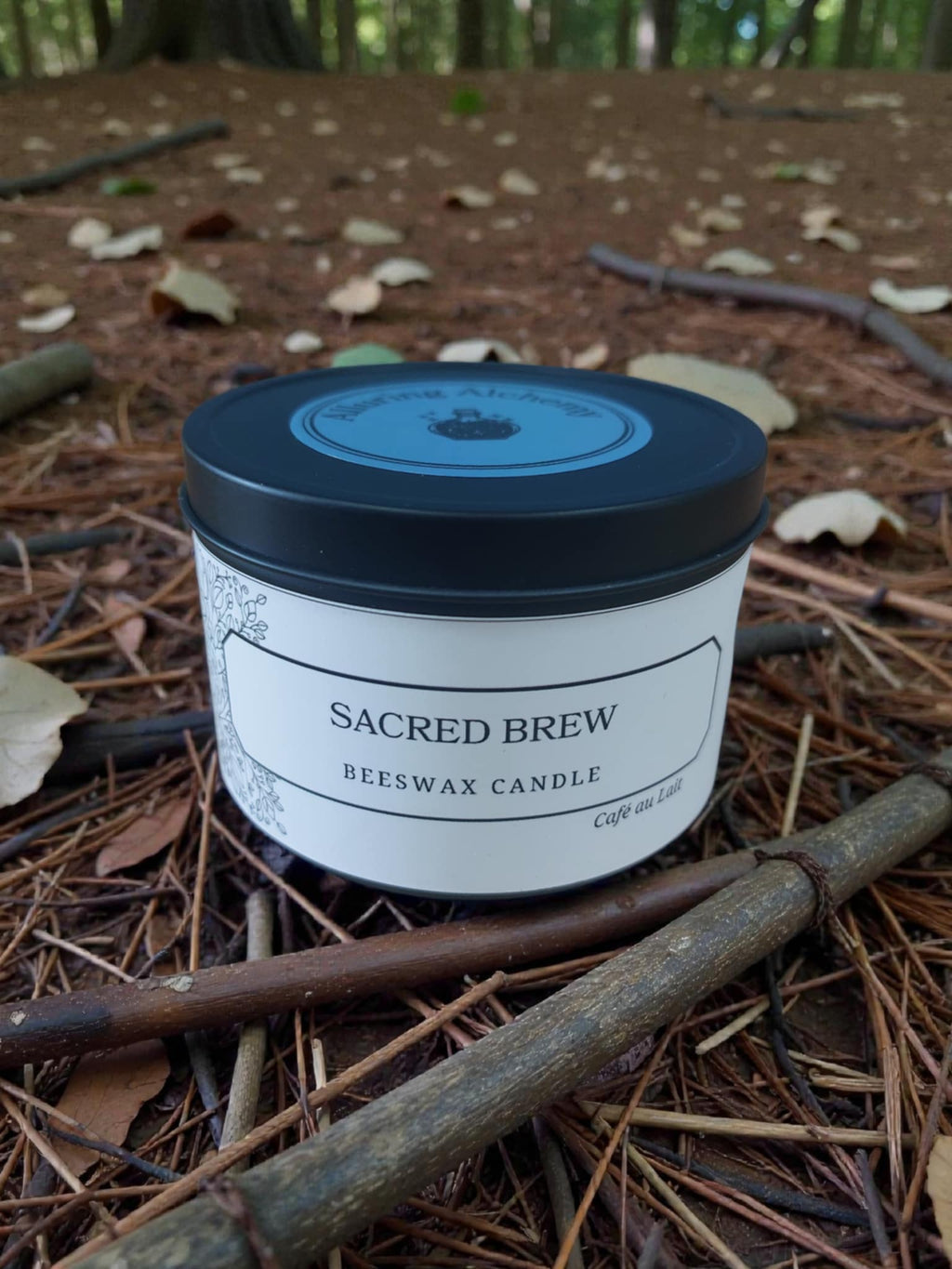 Sacred Brew Beeswax Coffee Candle - A Cozy Café Aroma