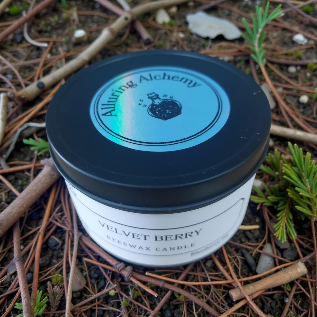 Velvet Berry – Pure Beeswax Candle - 8oz | Alluring Alchemy