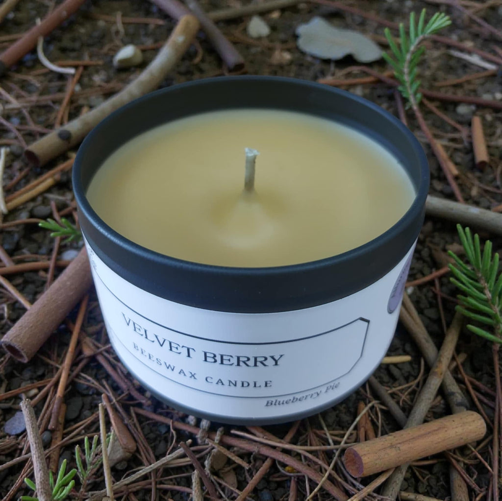 Velvet Berry – Pure Beeswax Candle - 8oz | Alluring Alchemy